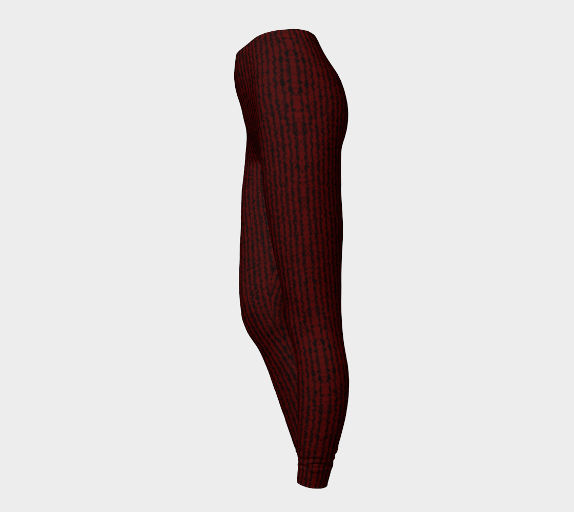 Color Noise Red Black Leggings CAN