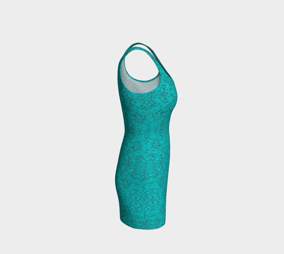 Rorschach Blue Body-Con Dress CAN