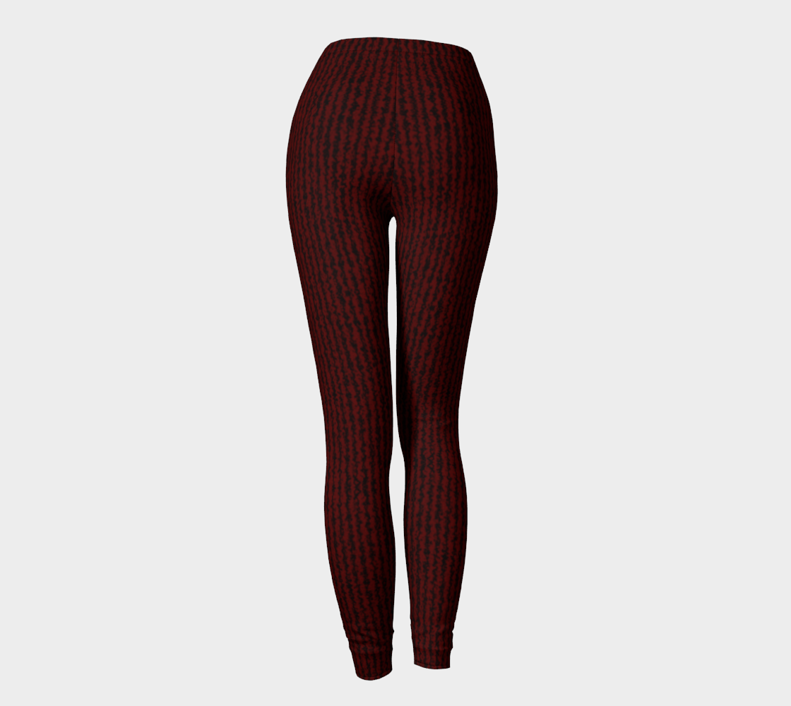 Color Noise Red Black Leggings CAN