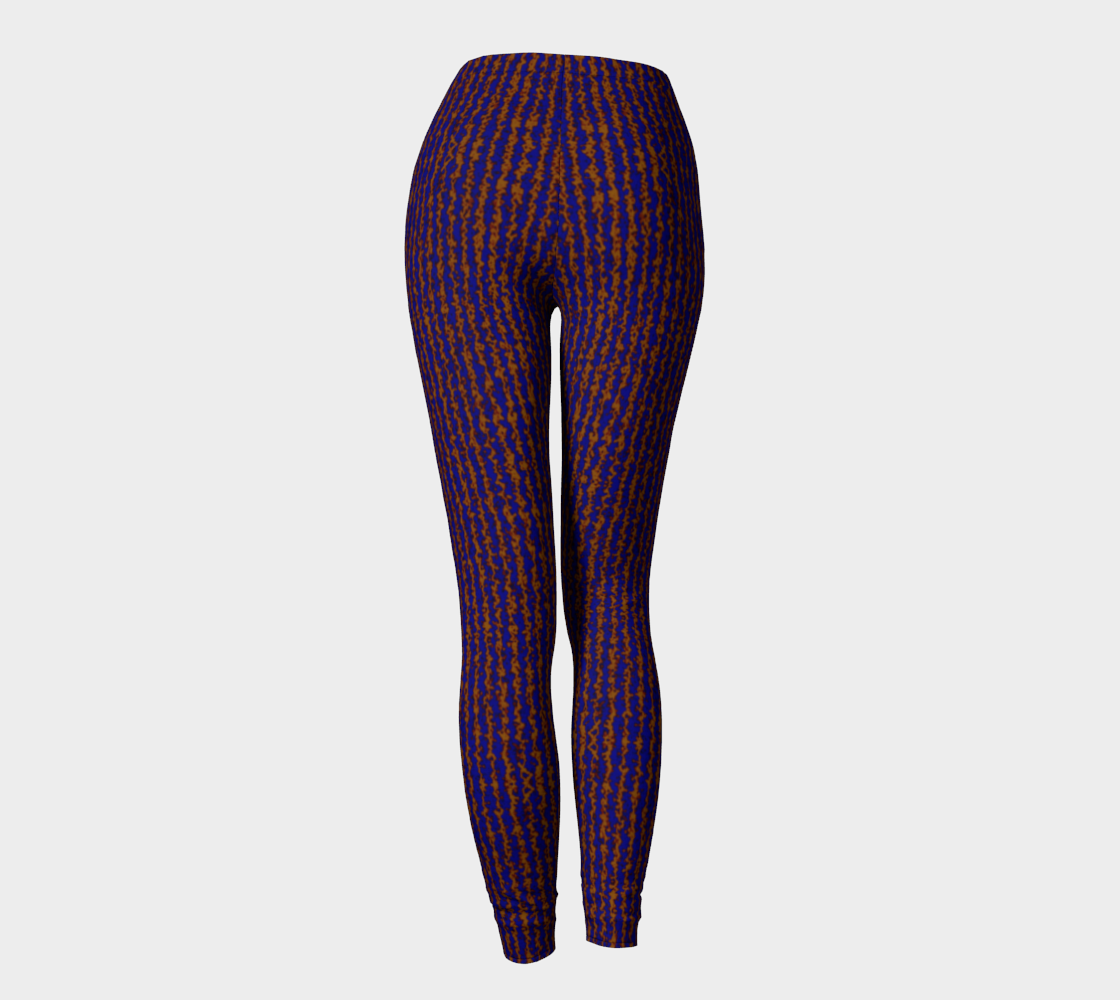 Color Noise Dark Blue Yellow Leggings CAN