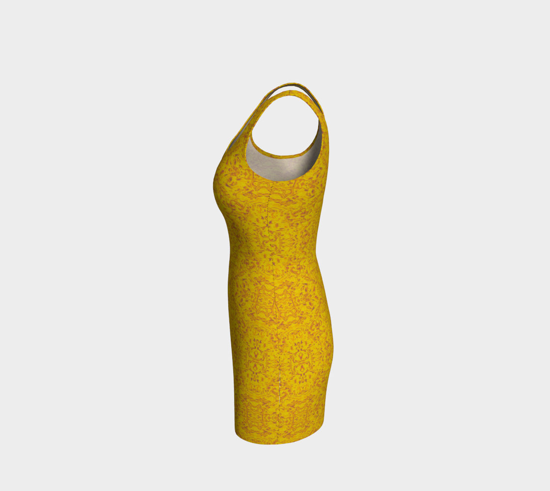 Rorschach Orange Body-Con Dress CAN