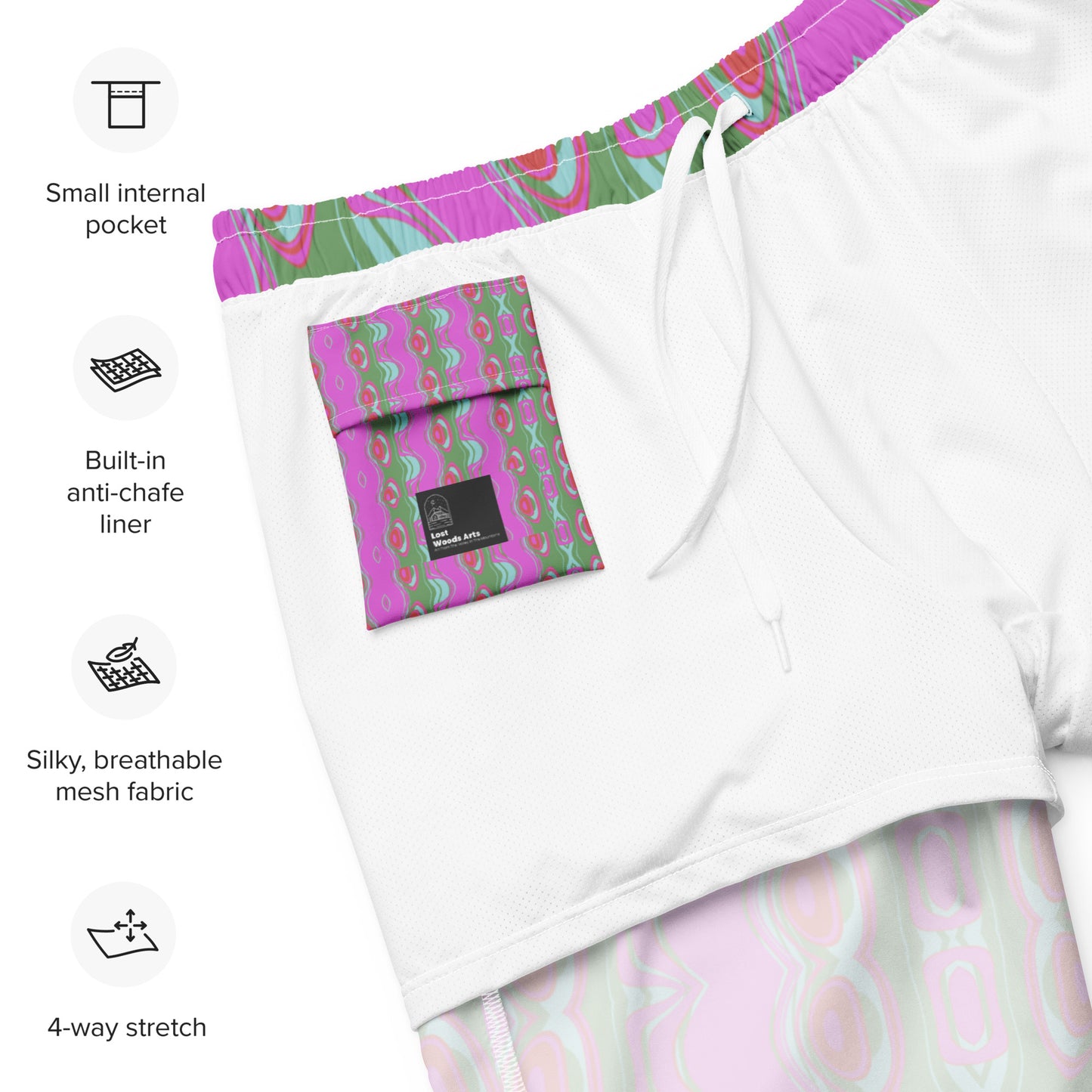 The Far Out Wave Men's swim trunks