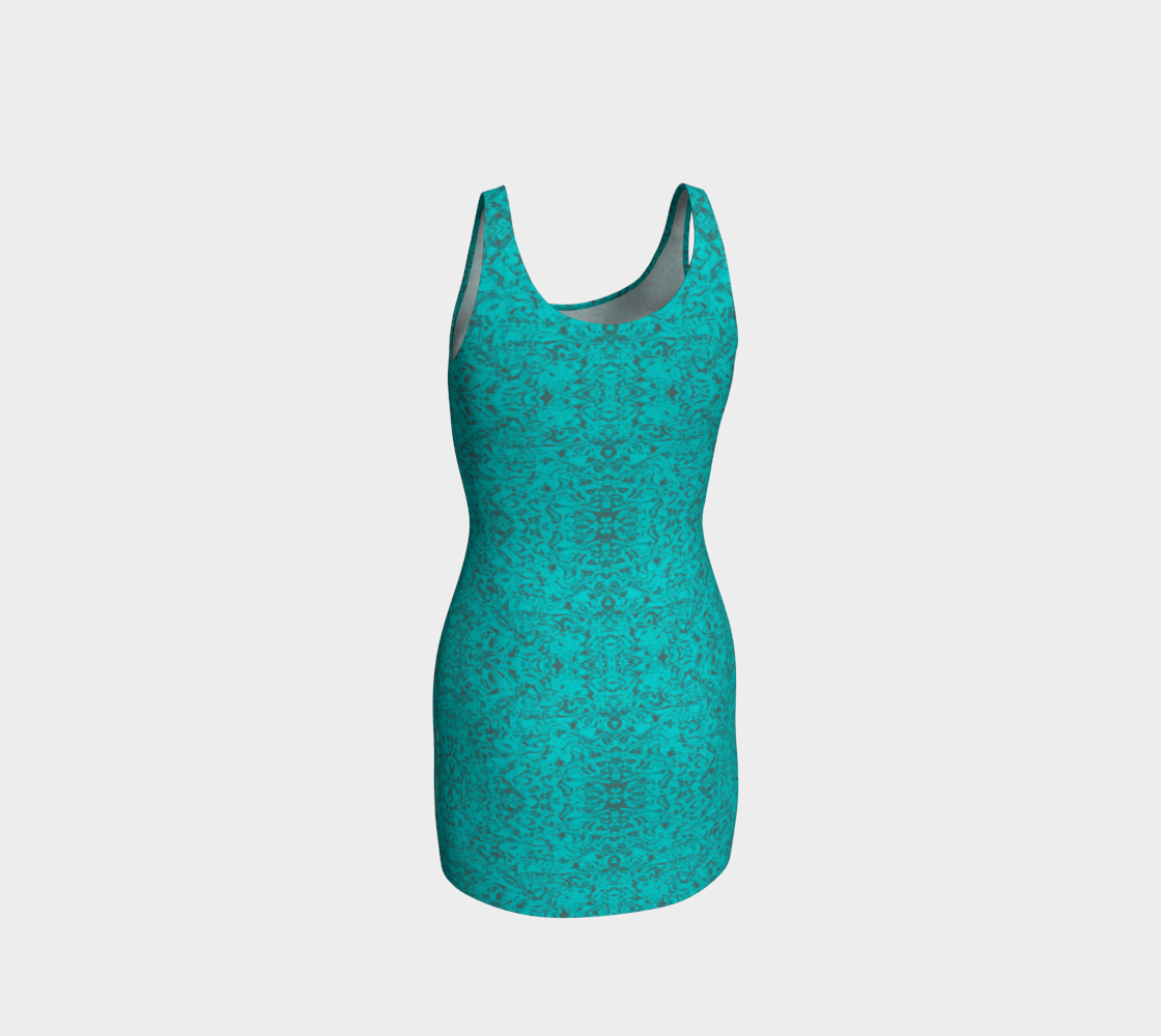 Rorschach Blue Body-Con Dress CAN