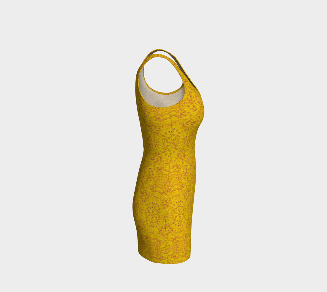 Rorschach Orange Body-Con Dress CAN