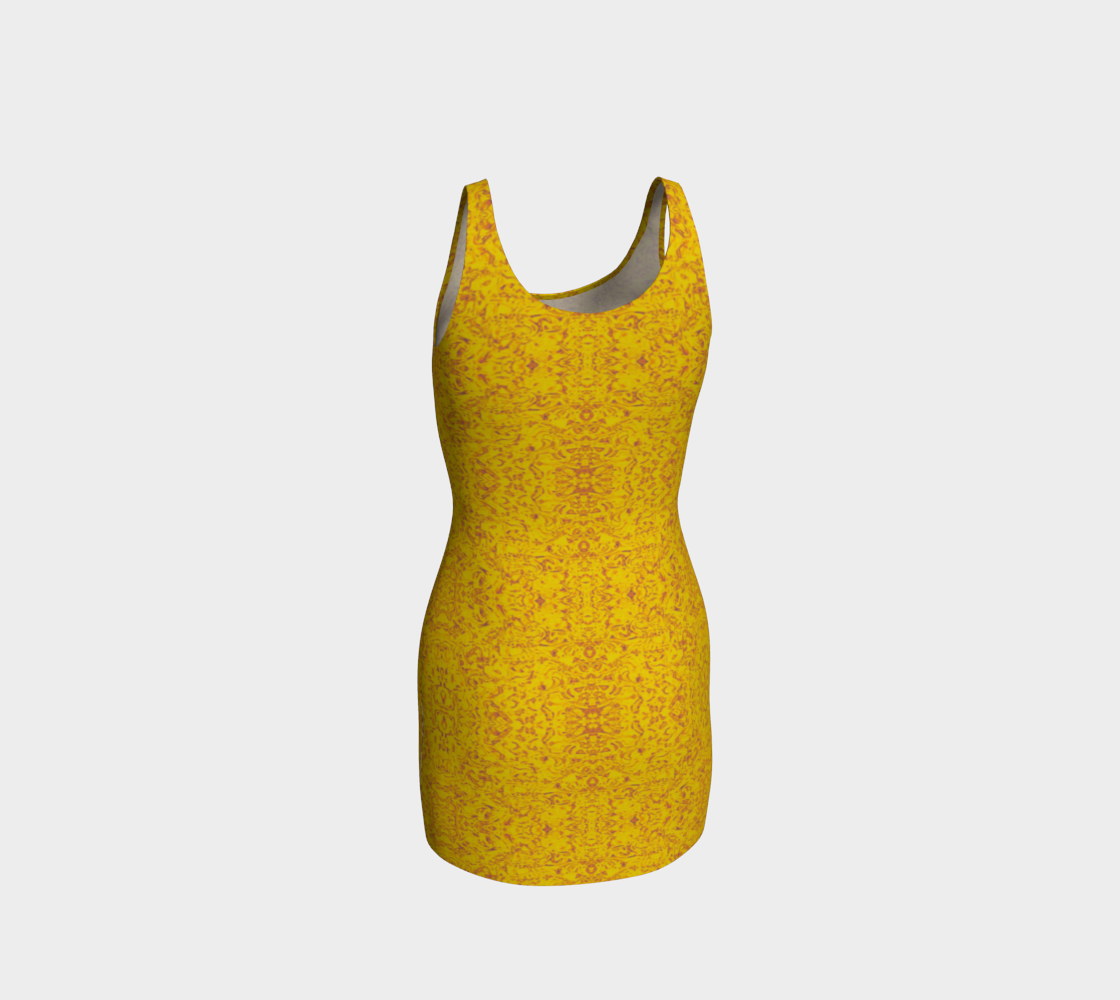 Rorschach Orange Body-Con Dress CAN