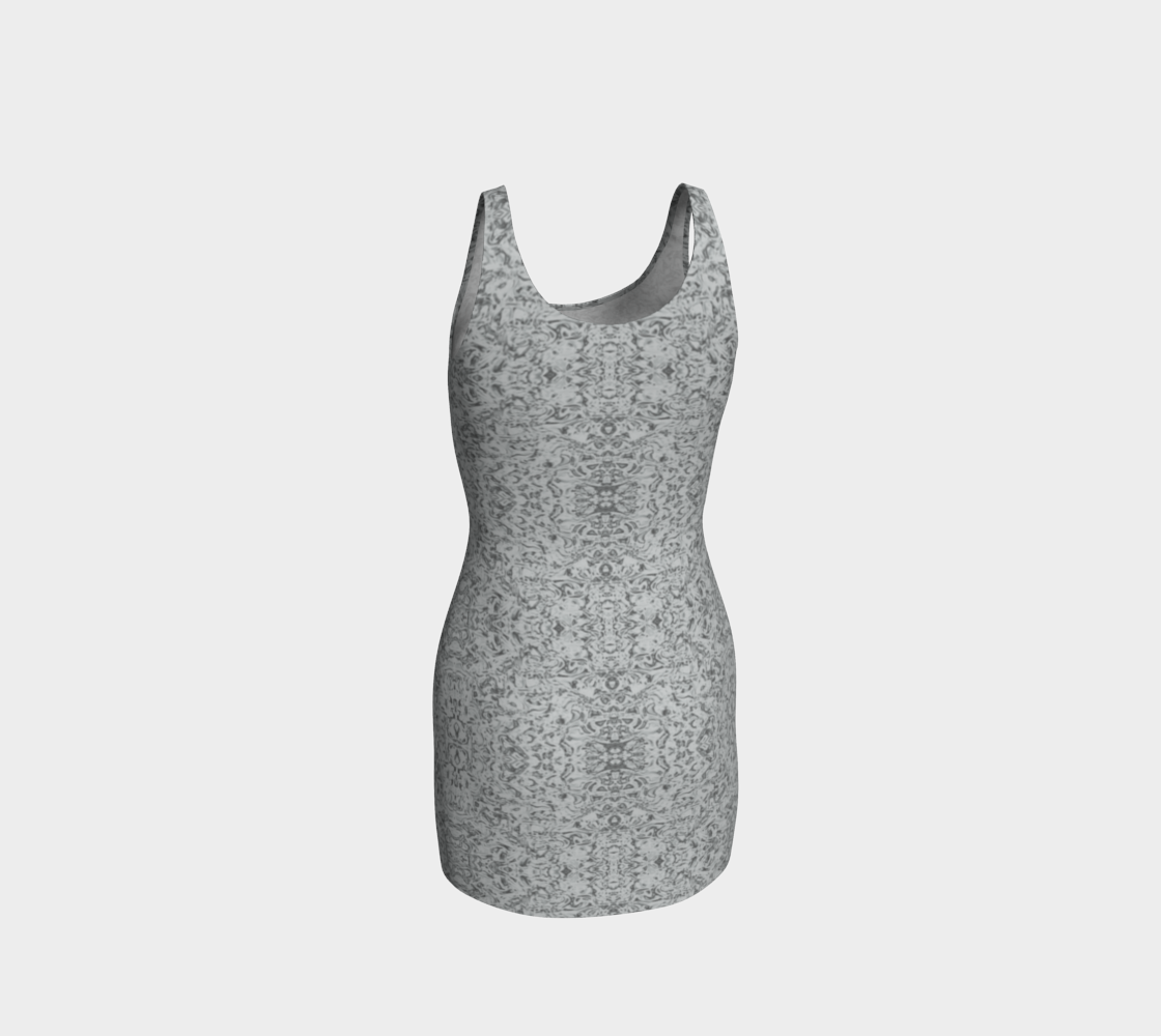 Rorschach White Body-Con Dress CAN