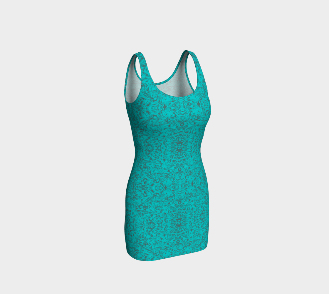 Rorschach Blue Body-Con Dress CAN