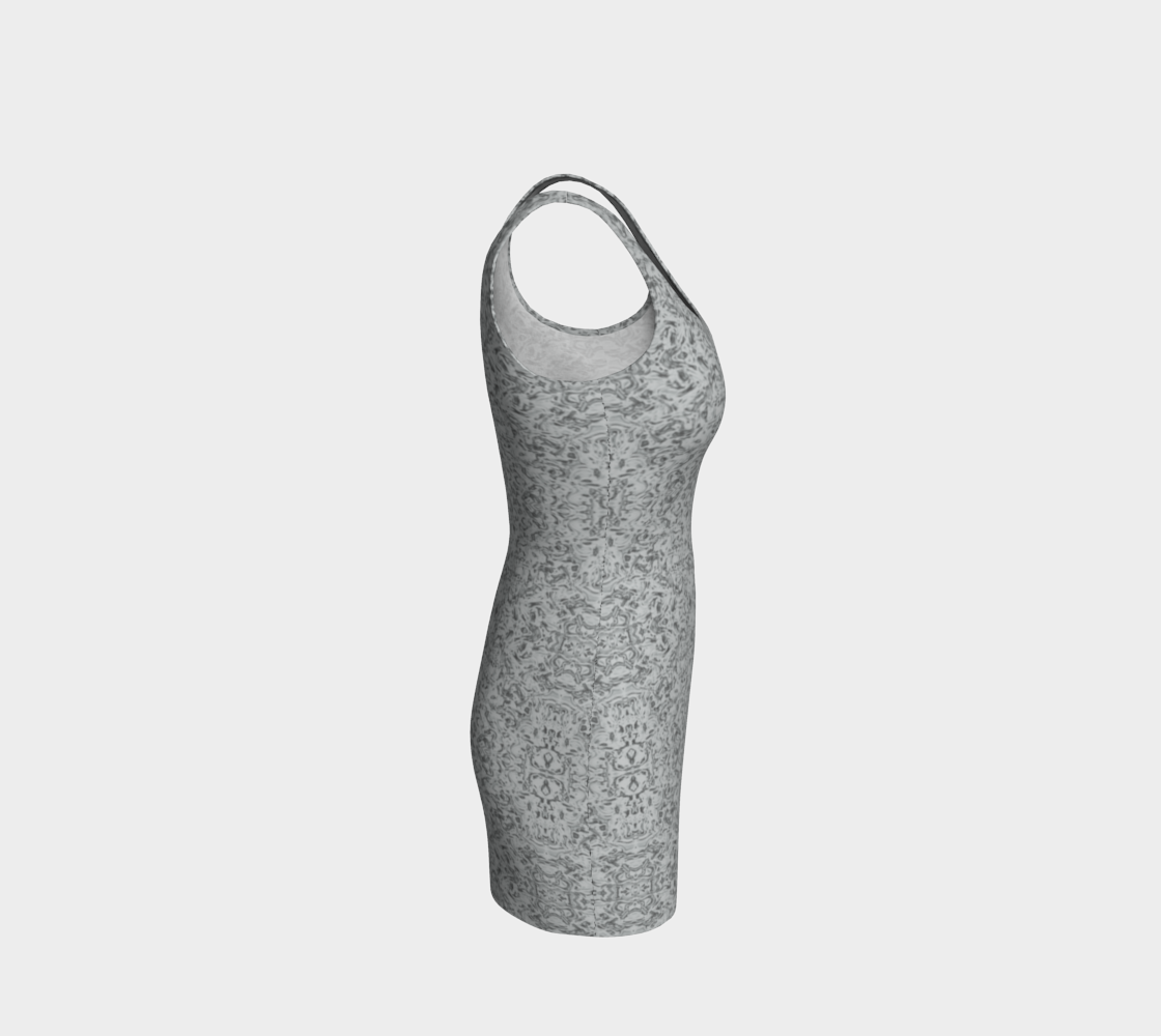 Rorschach White Body-Con Dress CAN