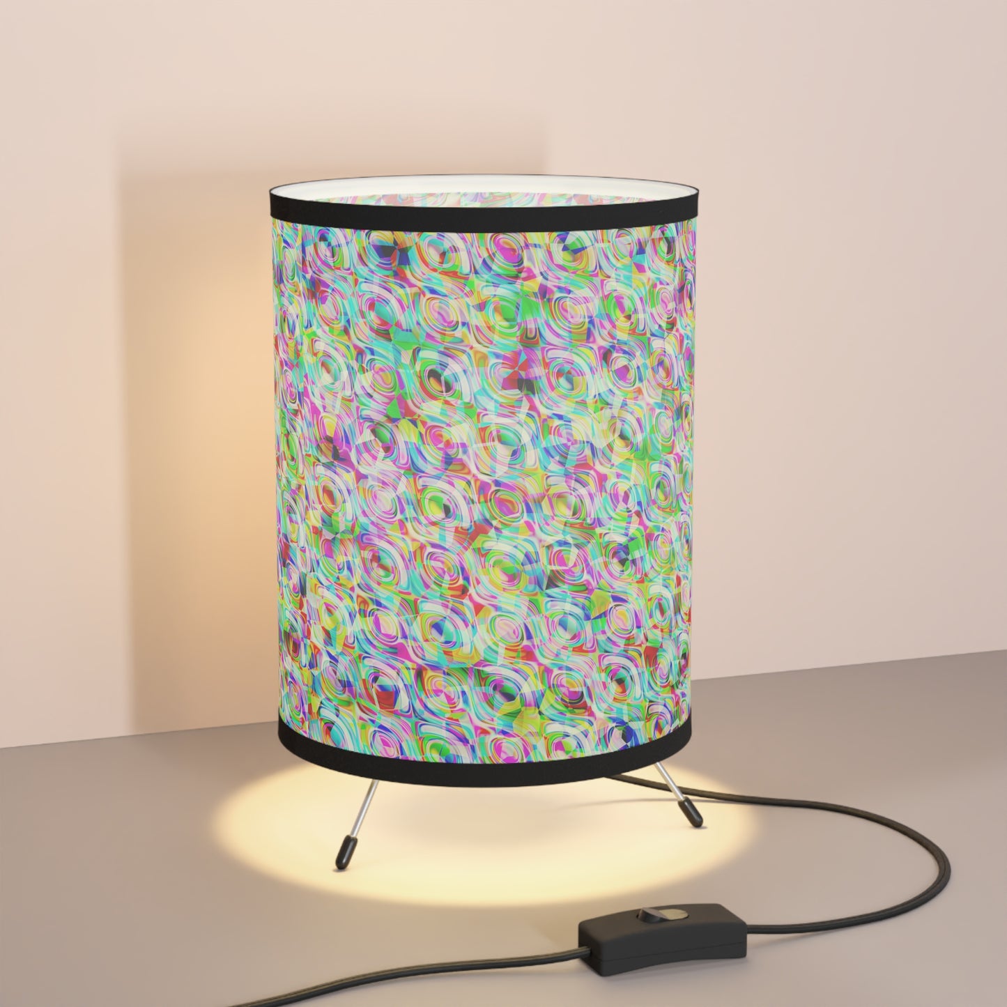 Love Is magic Tripod Lamp with High-Res Printed Shade, US\CA plug