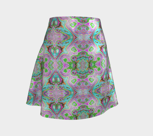 Abstract Flare Skirt CAN