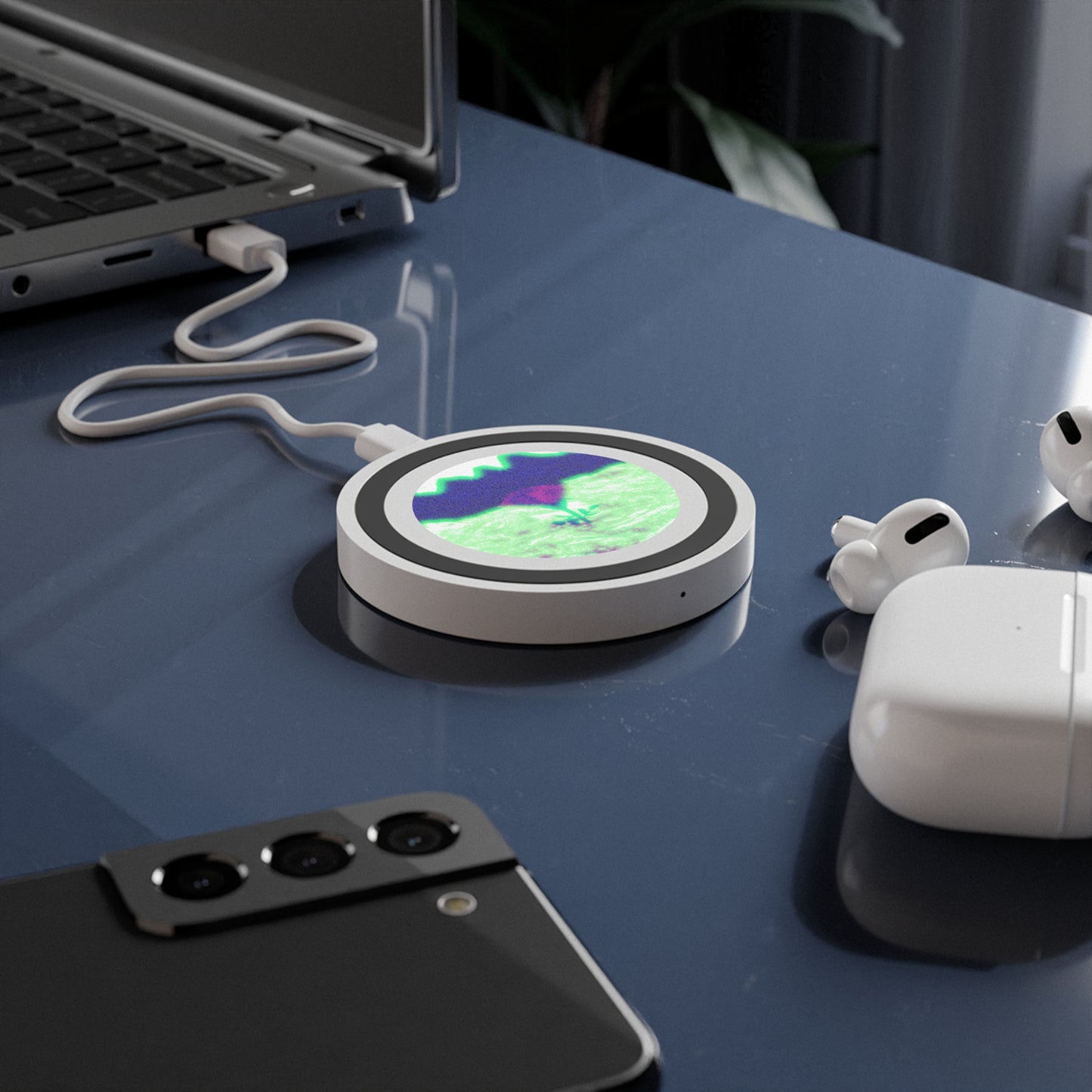 Winter Rose Quake Wireless Charging Pad