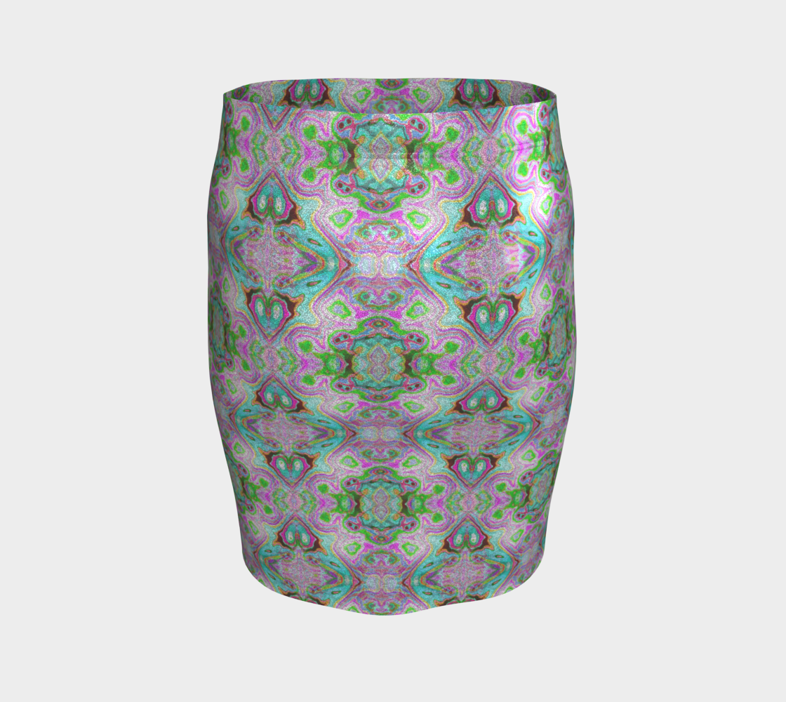 Abstract Fitted Skirt CAN