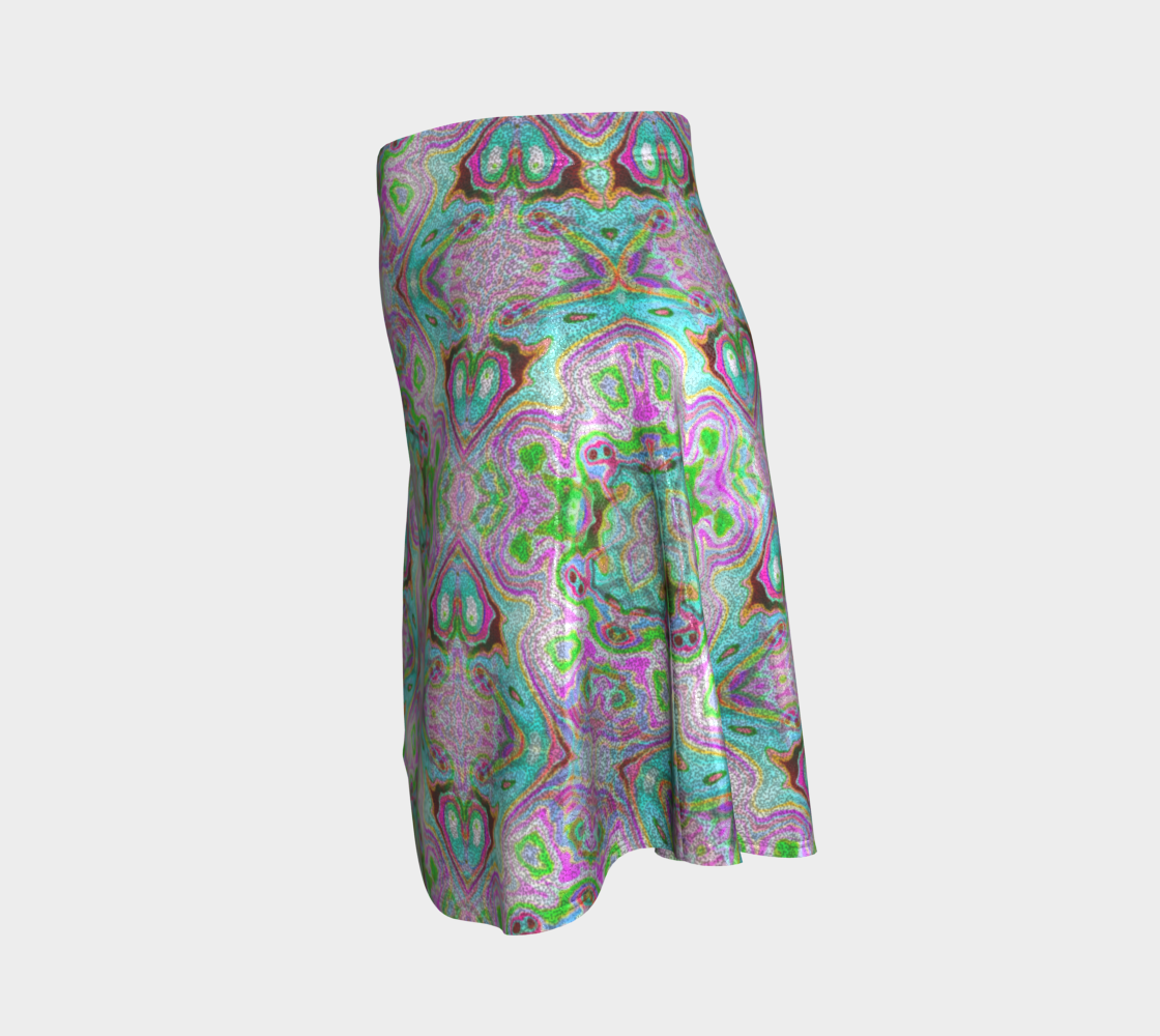 Abstract Flare Skirt CAN