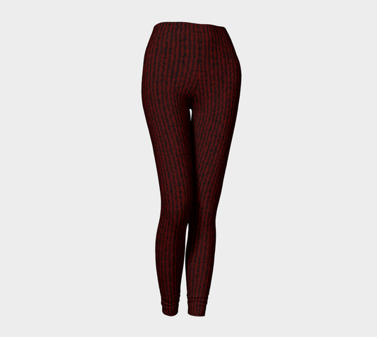 Color Noise Red Black Leggings CAN