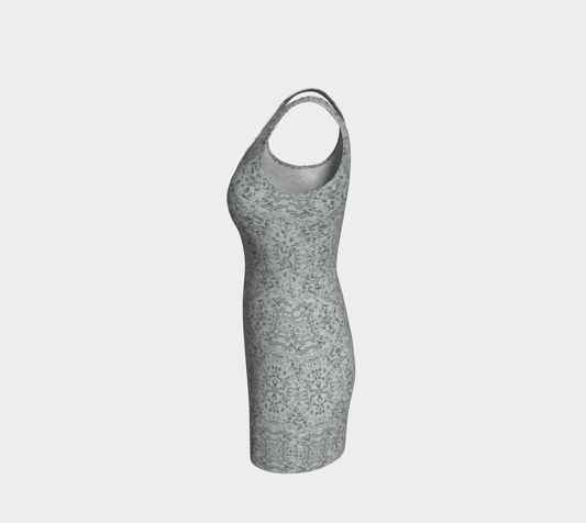 Rorschach White Body-Con Dress CAN