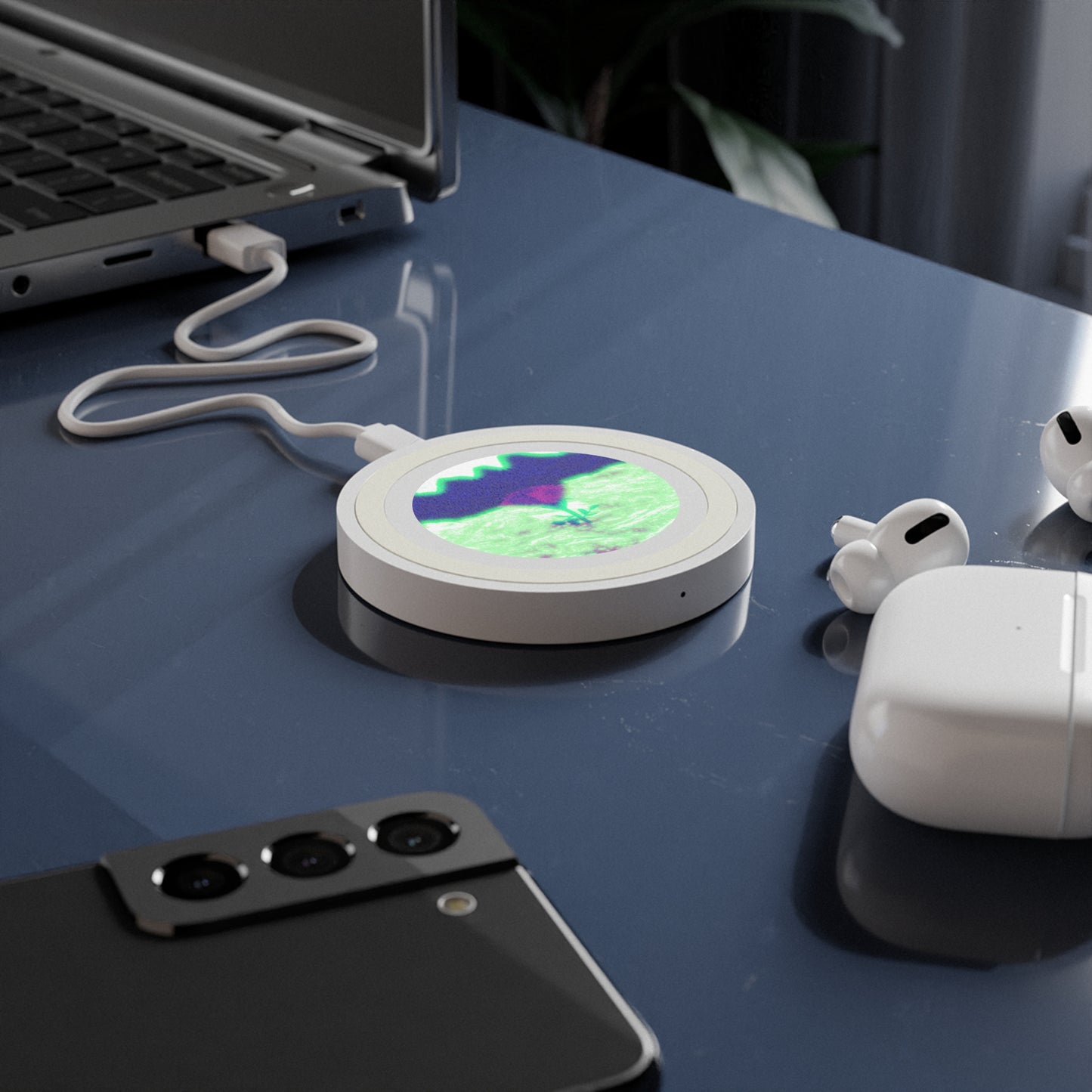 Winter Rose Quake Wireless Charging Pad