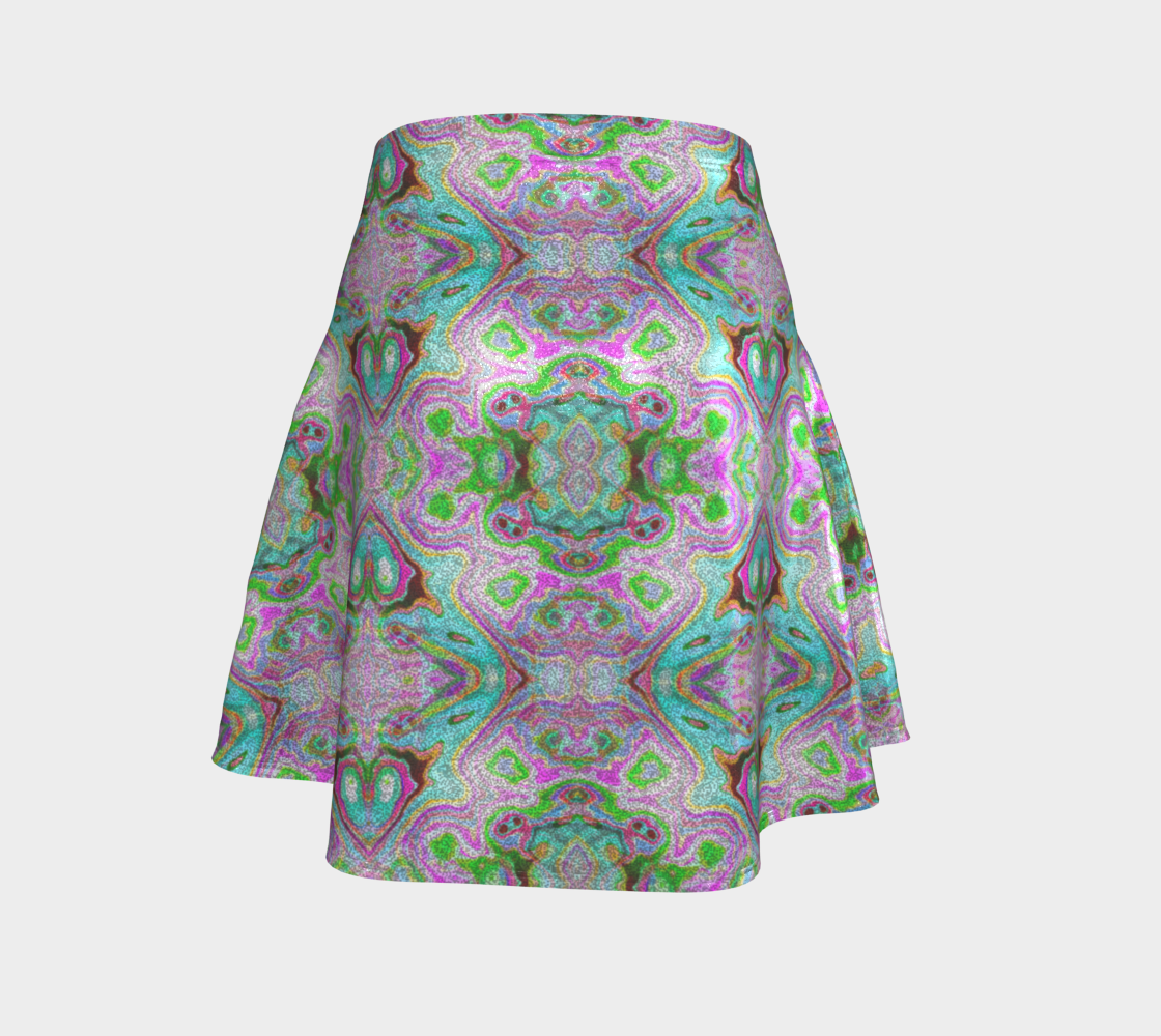 Abstract Flare Skirt CAN