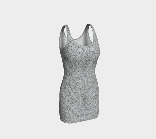 Rorschach White Body-Con Dress CAN