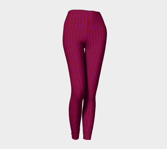 Color Noise Red Purple Leggings CAN