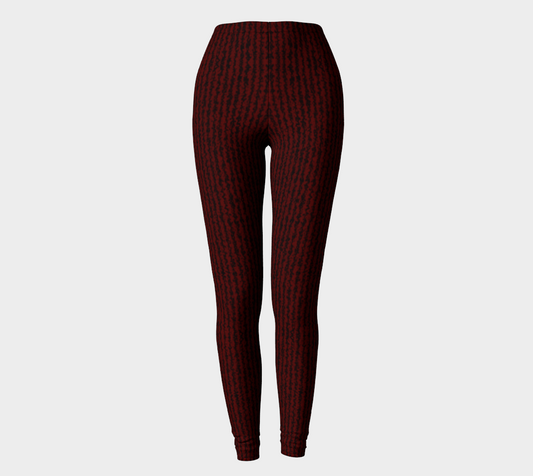 Color Noise Red Black Leggings CAN