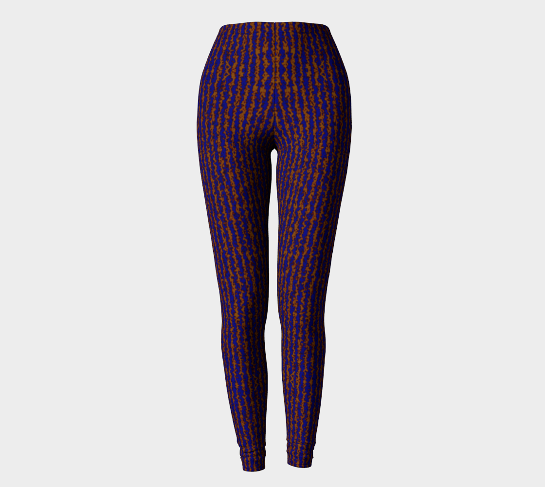 Color Noise Dark Blue Yellow Leggings CAN