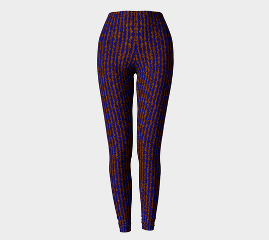 Color Noise Dark Blue Yellow Leggings CAN