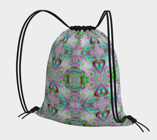 Abstract Drawstring Bag CAN