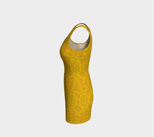 Rorschach Orange Body-Con Dress CAN