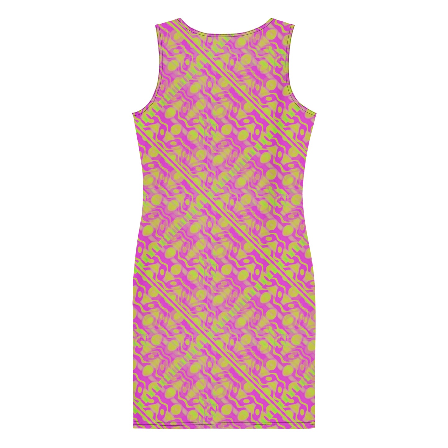 Retro Green Purple Bodycon dress