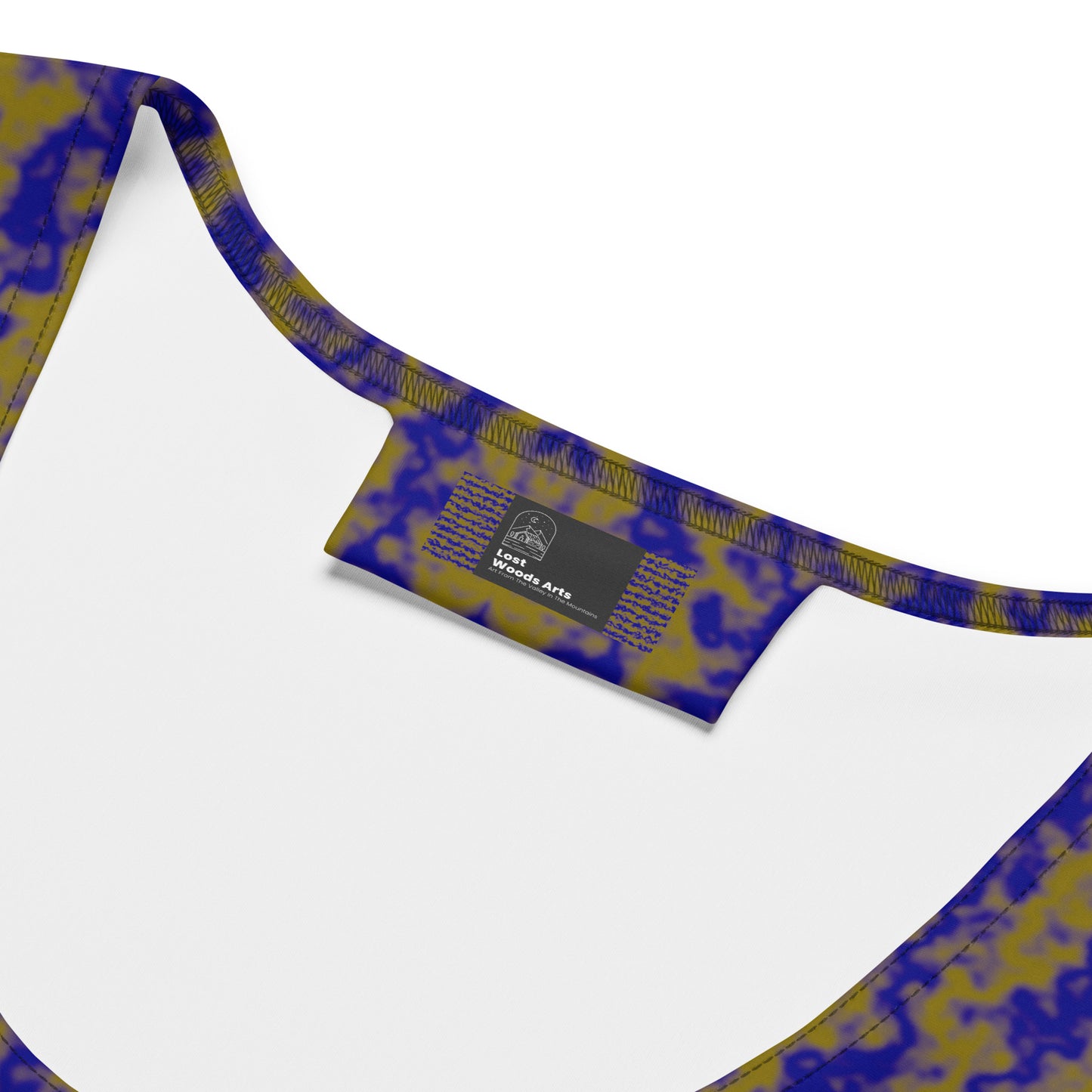 Color Noise Yellow & Blue Crop Top