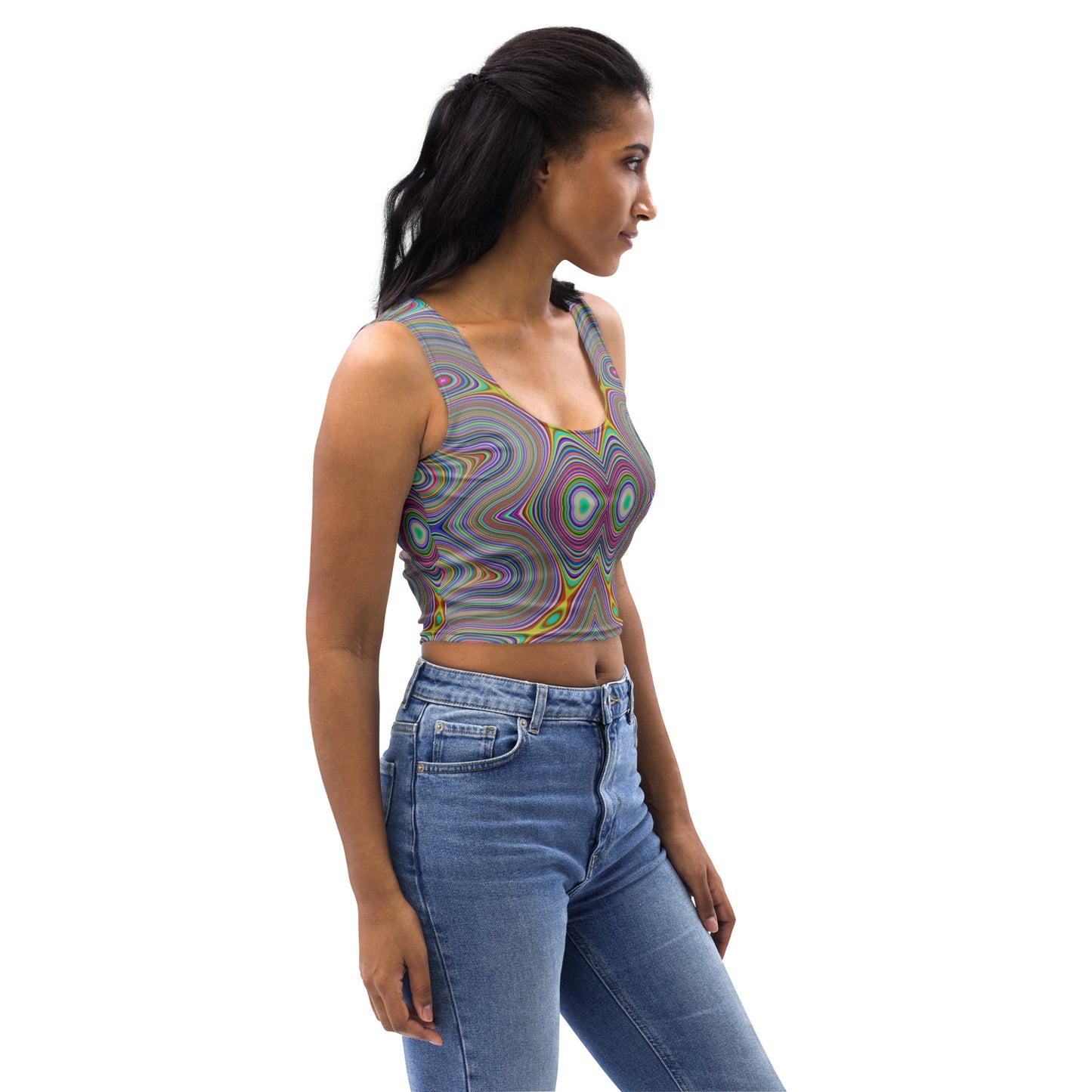 Chem Spill Large Crop Top