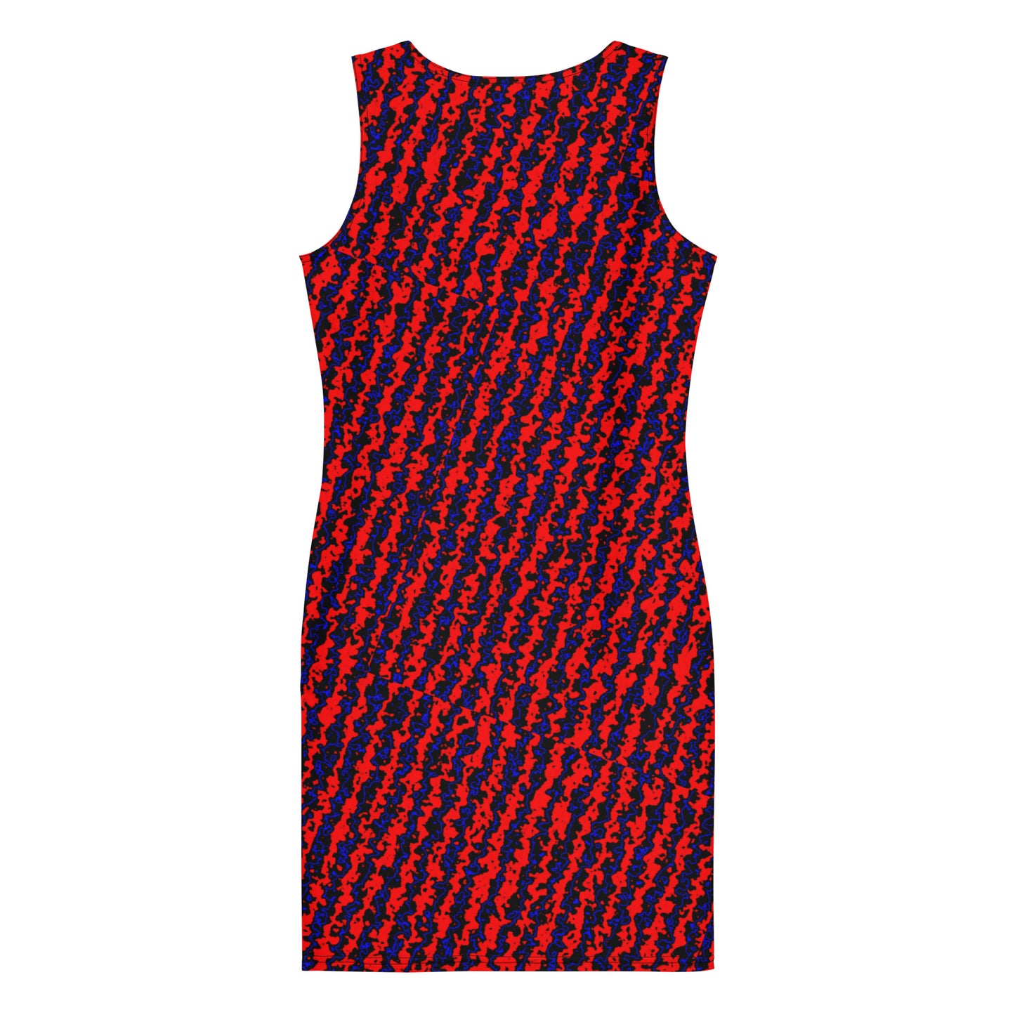 Color Noise Red & Blue & Black Pattern 2 Sublimation Cut & Sew Dress