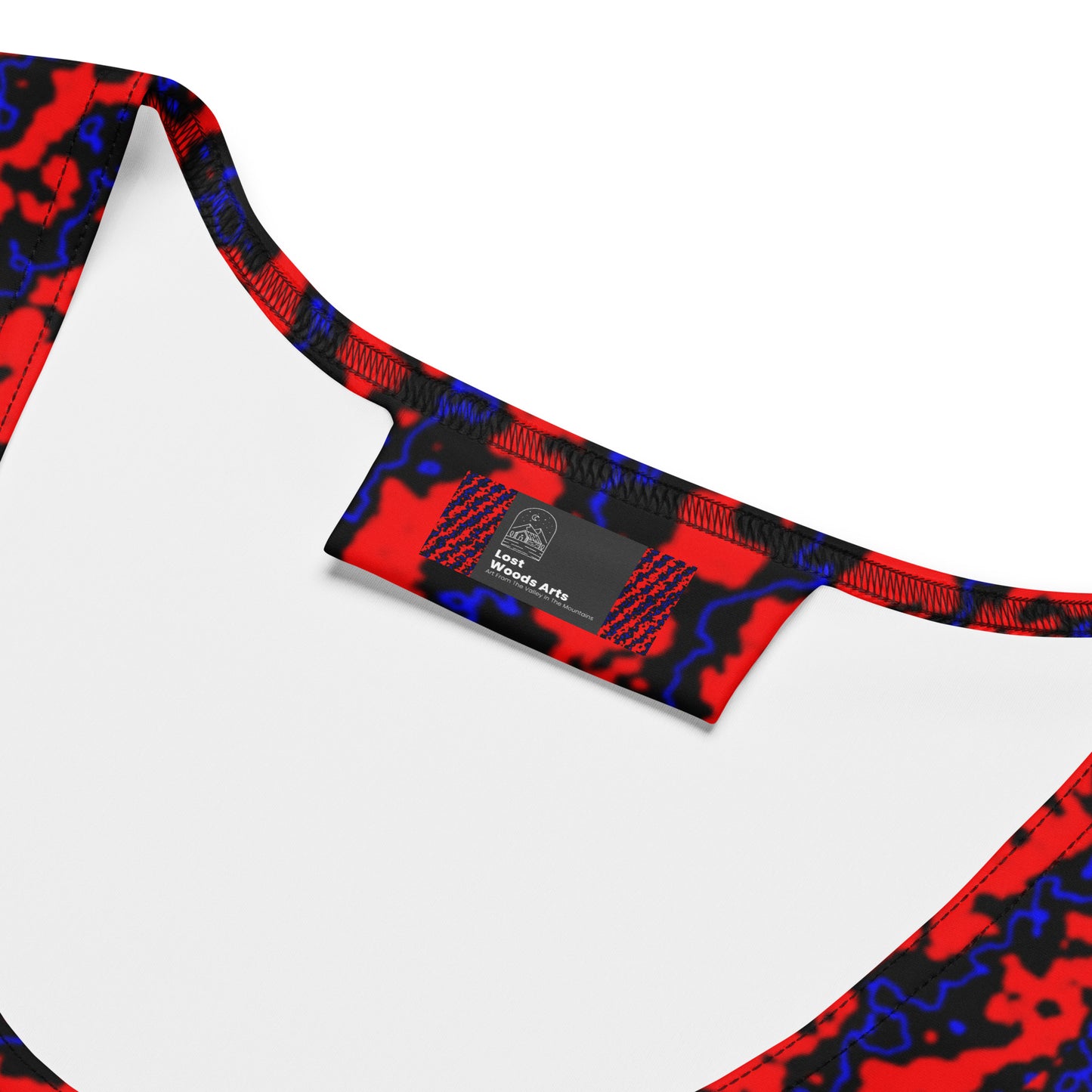 Color Noise Red & Blue & Black Pattern 2 Sublimation Cut & Sew Dress