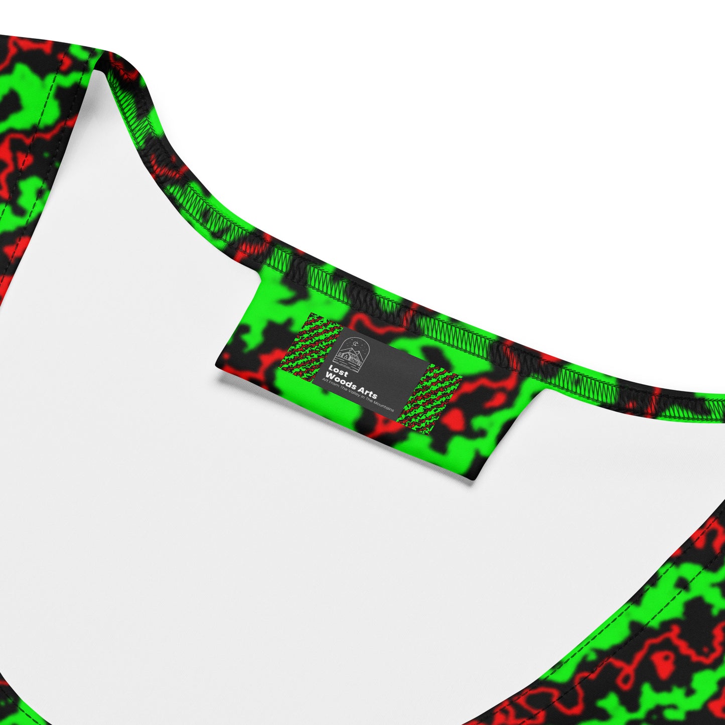 Color Noise Green & Red & Black Pattern 2 Sublimation Cut & Sew Dress