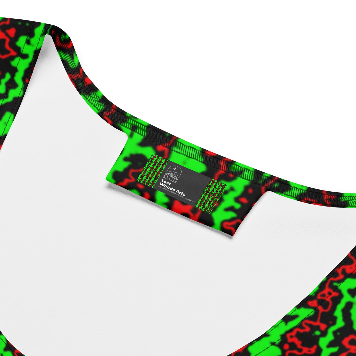 Color Noise Green & Red & Black Sublimation Cut & Sew Dress