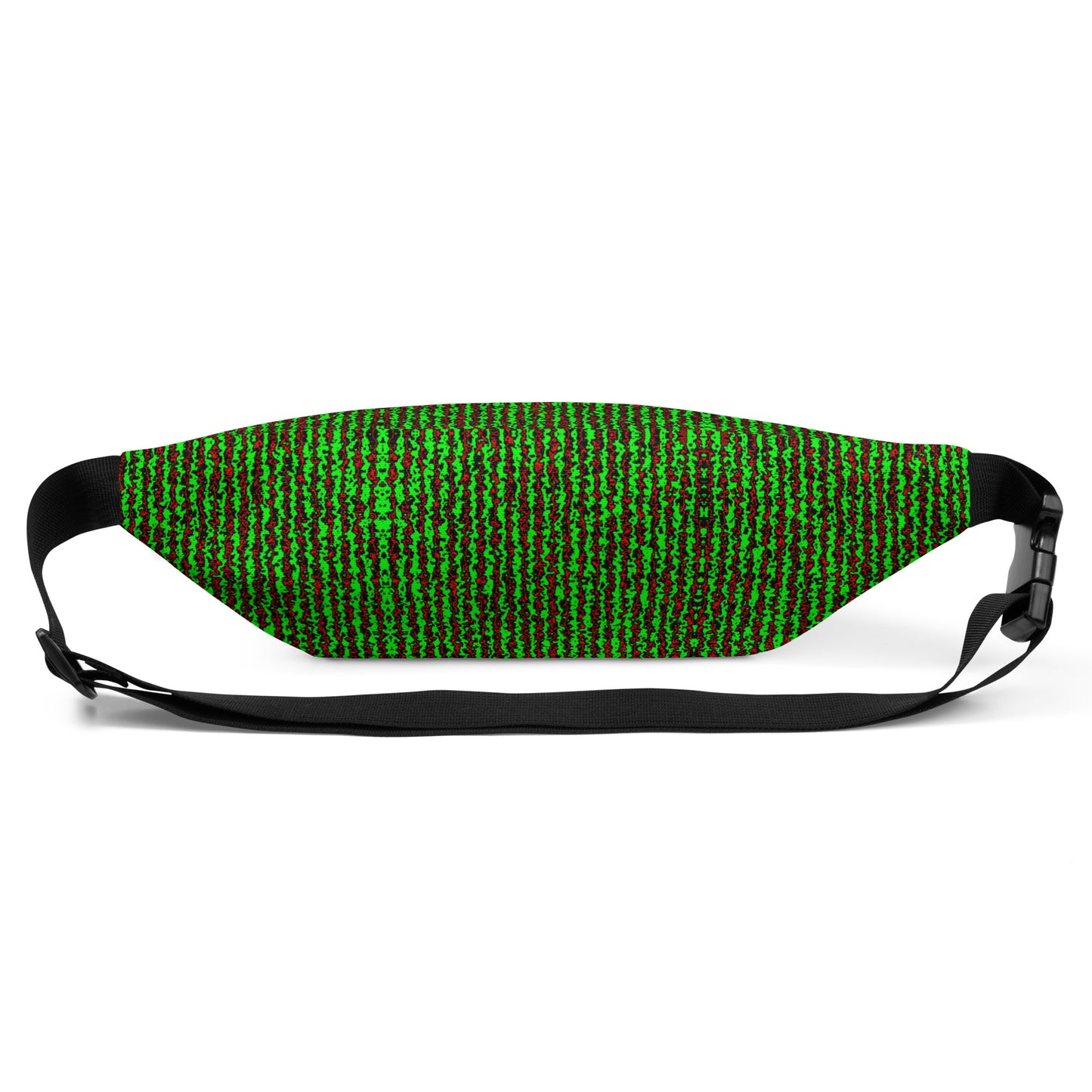 Color Noise Green & Red & Black Fanny Pack