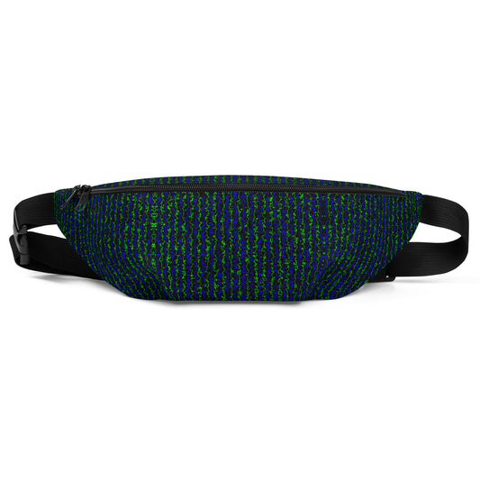 Color Noise Green & Blue & Black Fanny Pack