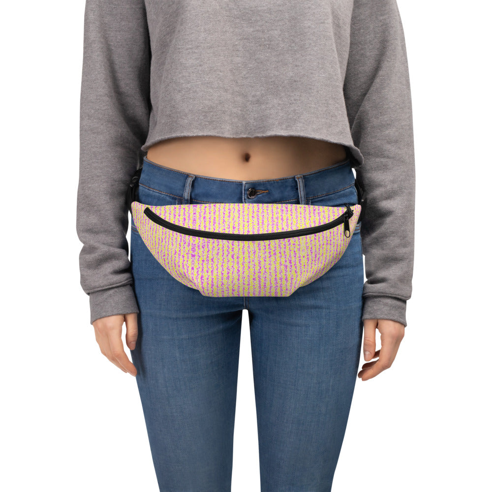 Color Noise Yellow & Purple Fanny Pack