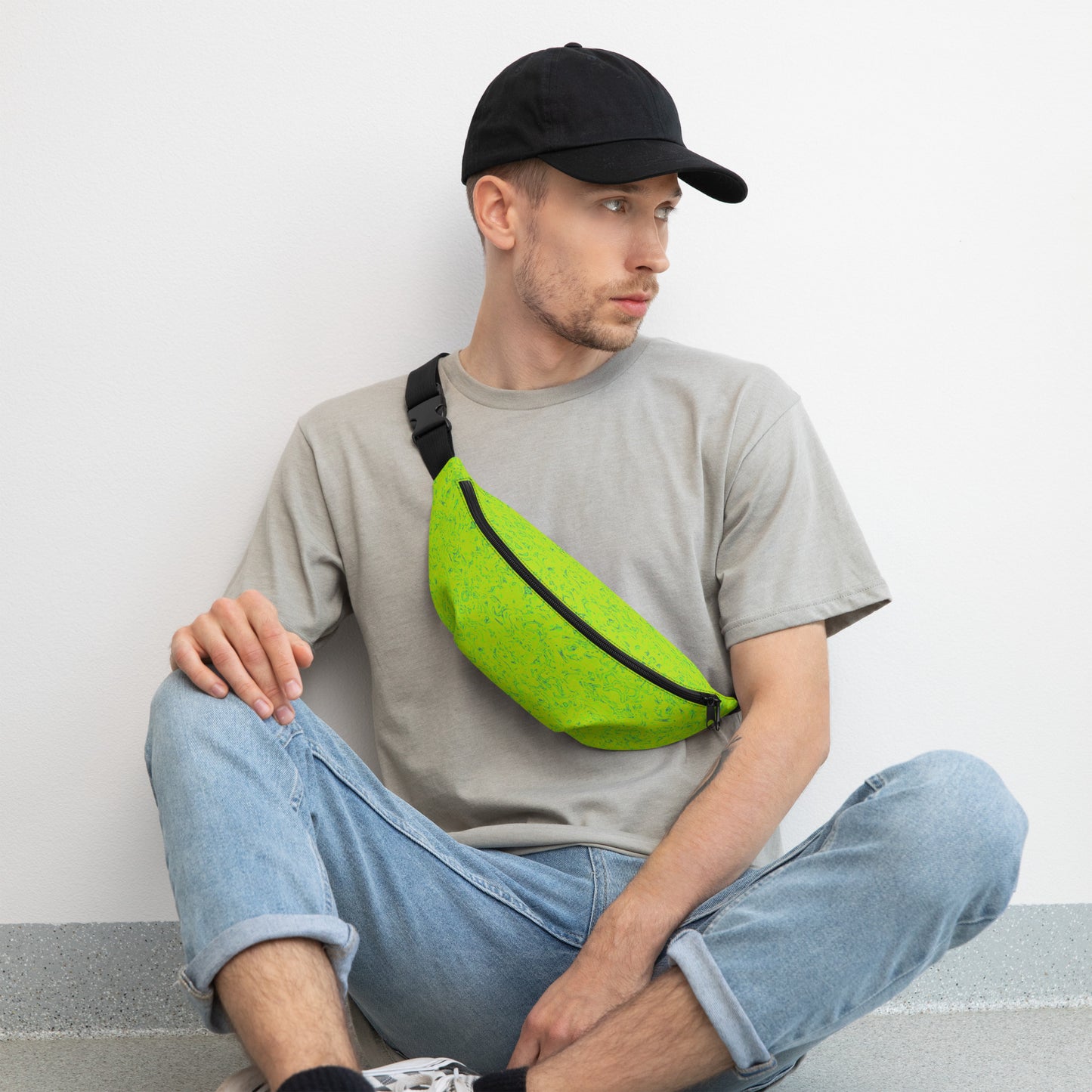 Rorschach Green Fanny Pack