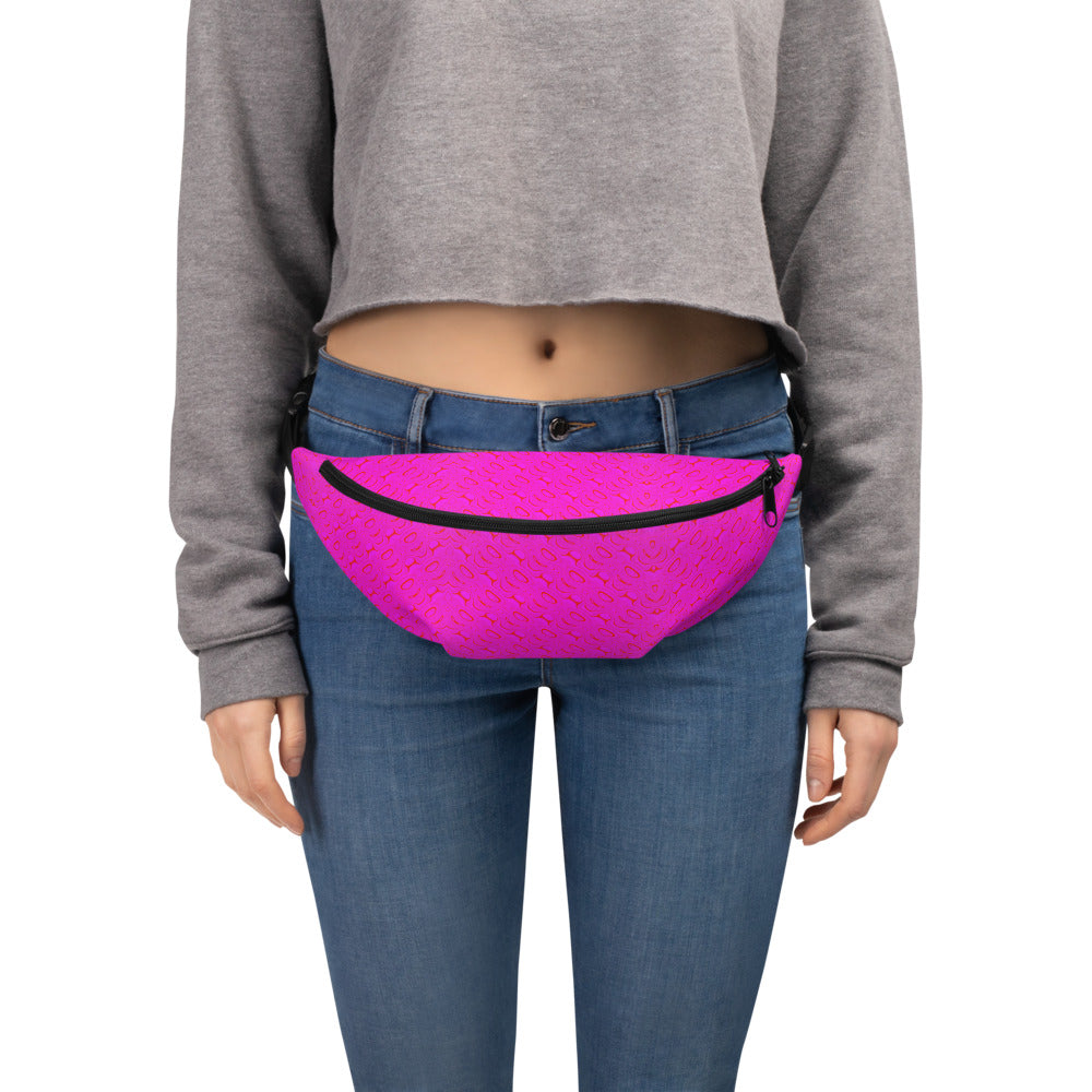 Red Purple Wave Fanny Pack