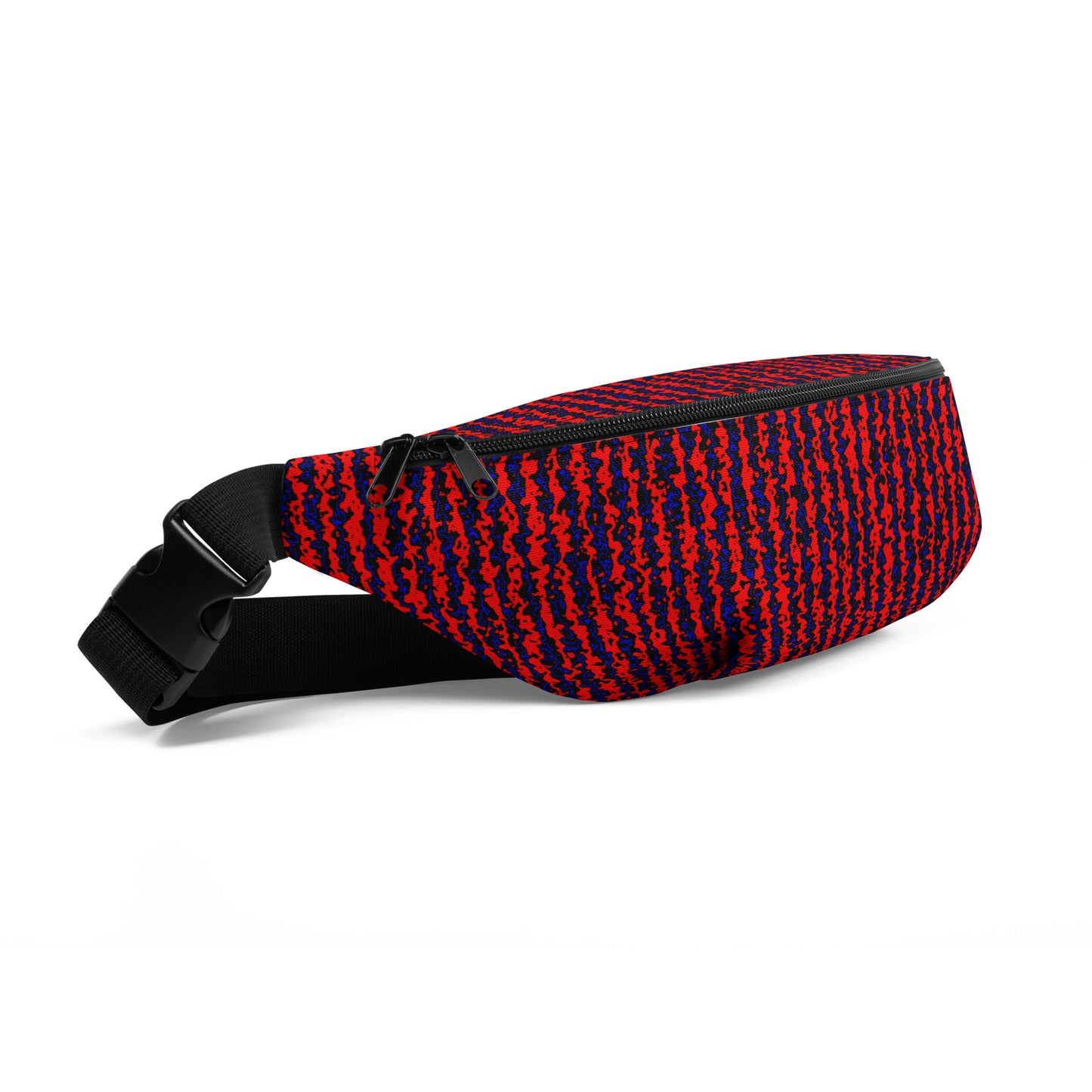 Color Noise Red & Blue & Black Fanny Pack