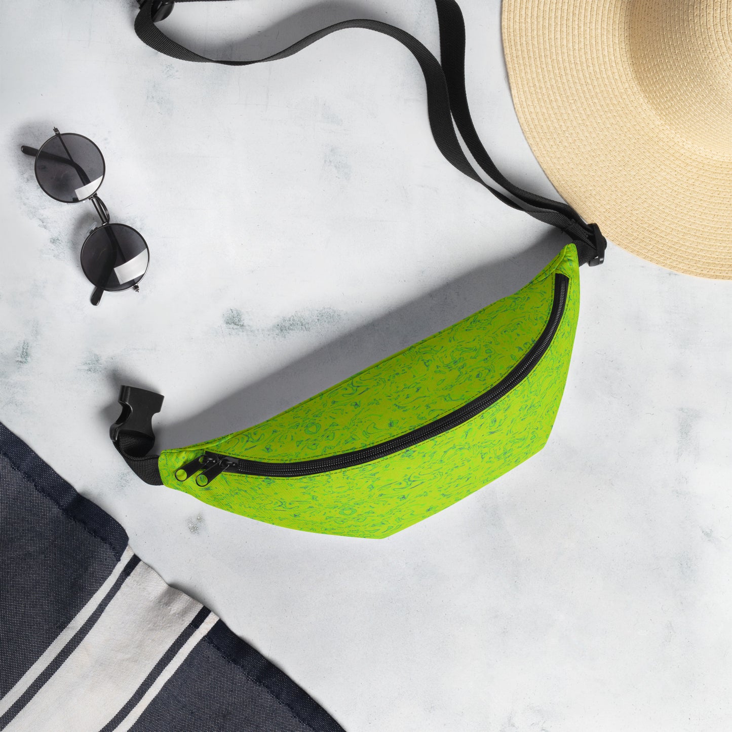 Rorschach Green Fanny Pack