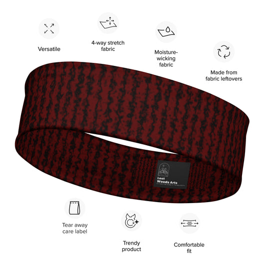 Color Noise Red & Black Headband