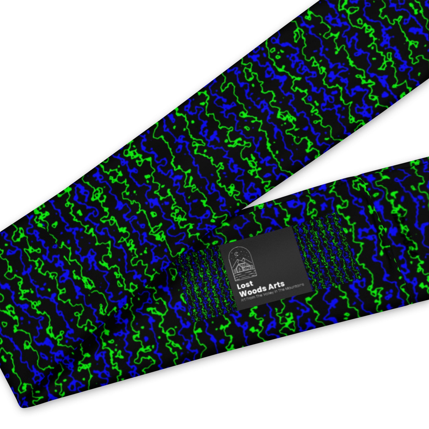 Color Noise Green & Blue & Black Headband