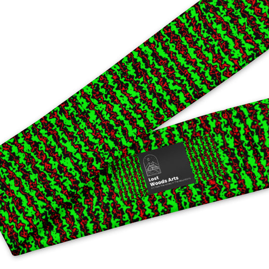 Color Noise Green & Red & Black Headband