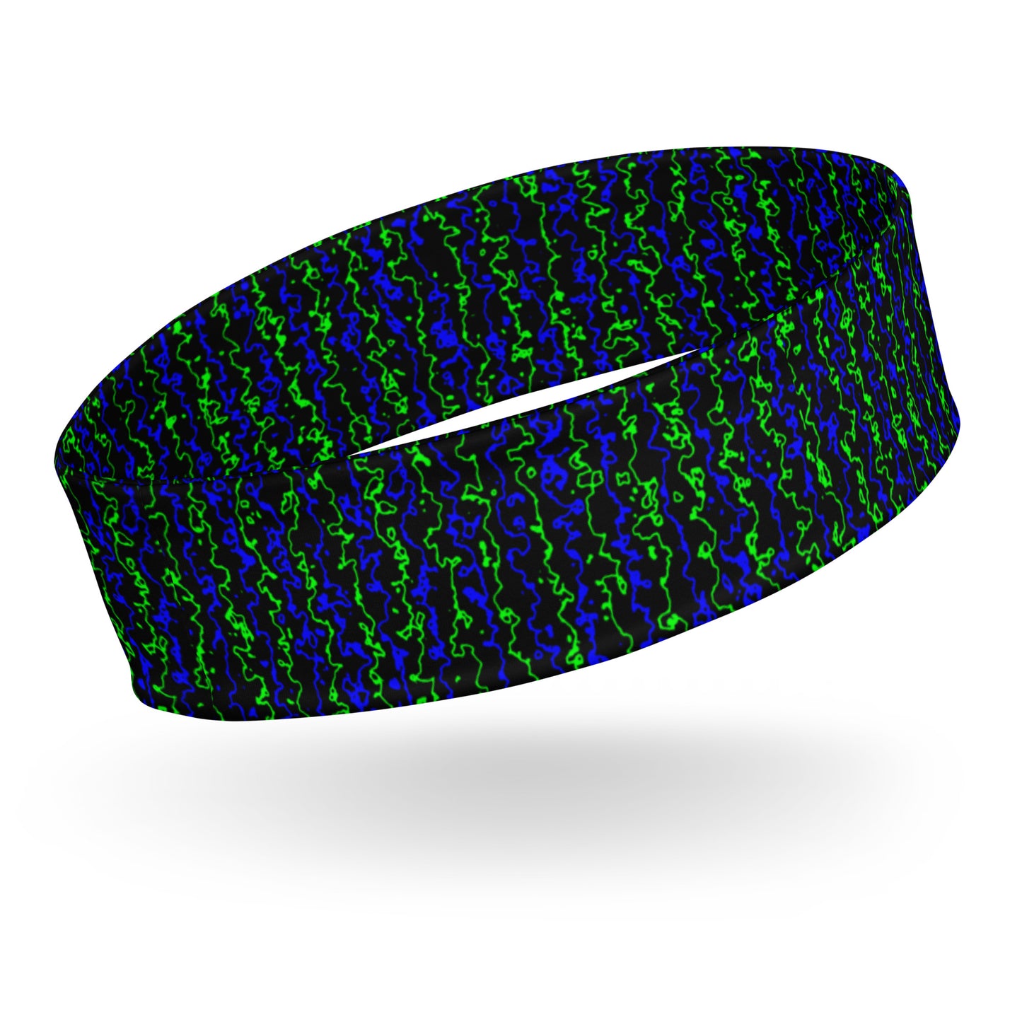 Color Noise Green & Blue & Black Headband