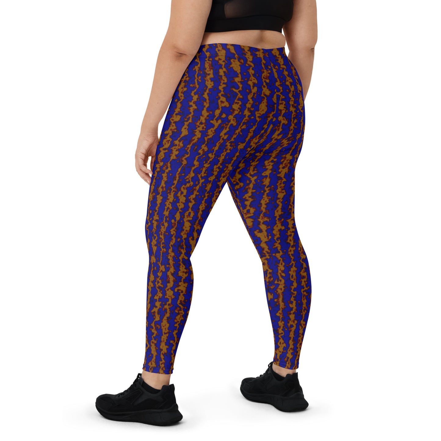 Color Noise Dark Yellow & Blue Leggings