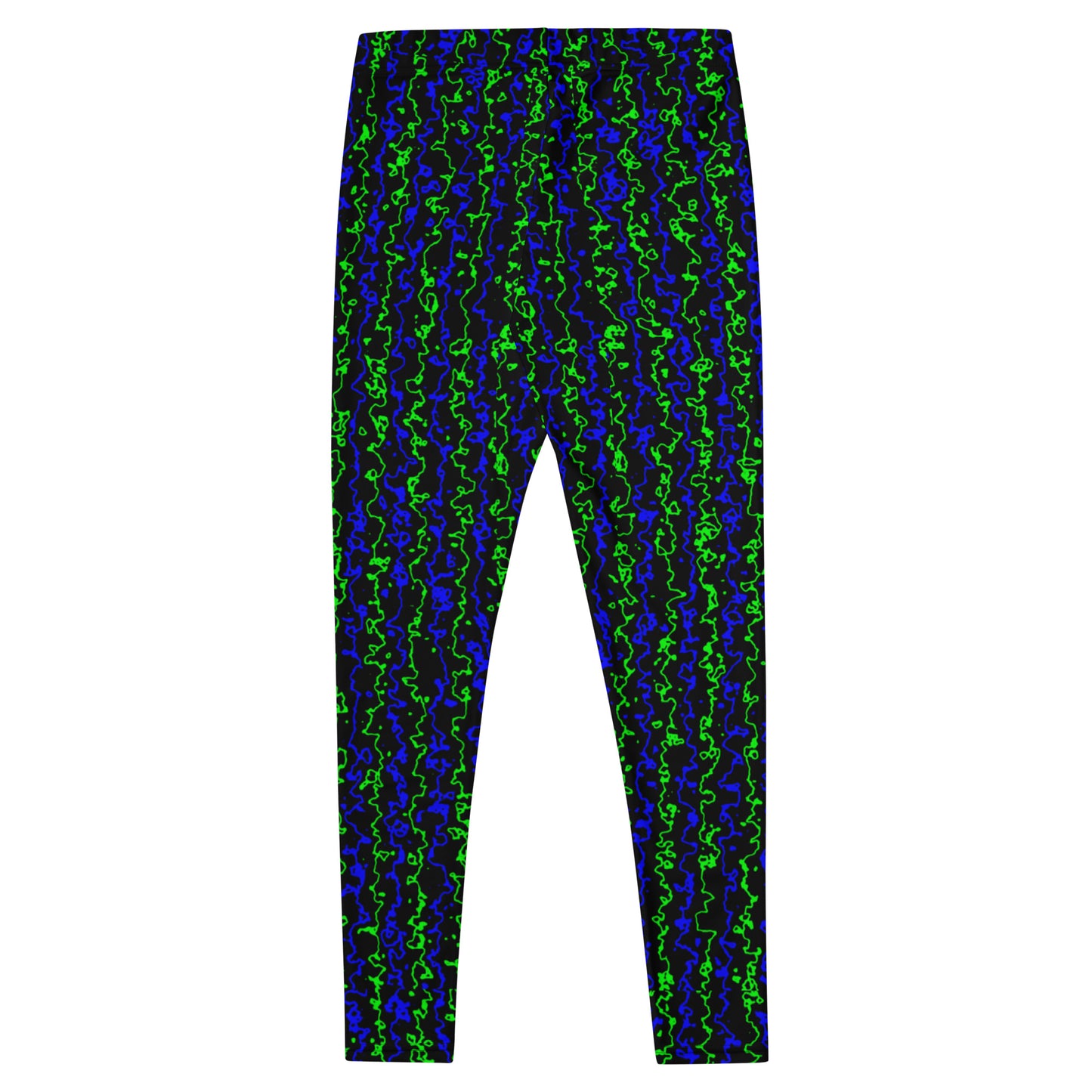 Color Noise Green & Blue & Black Leggings