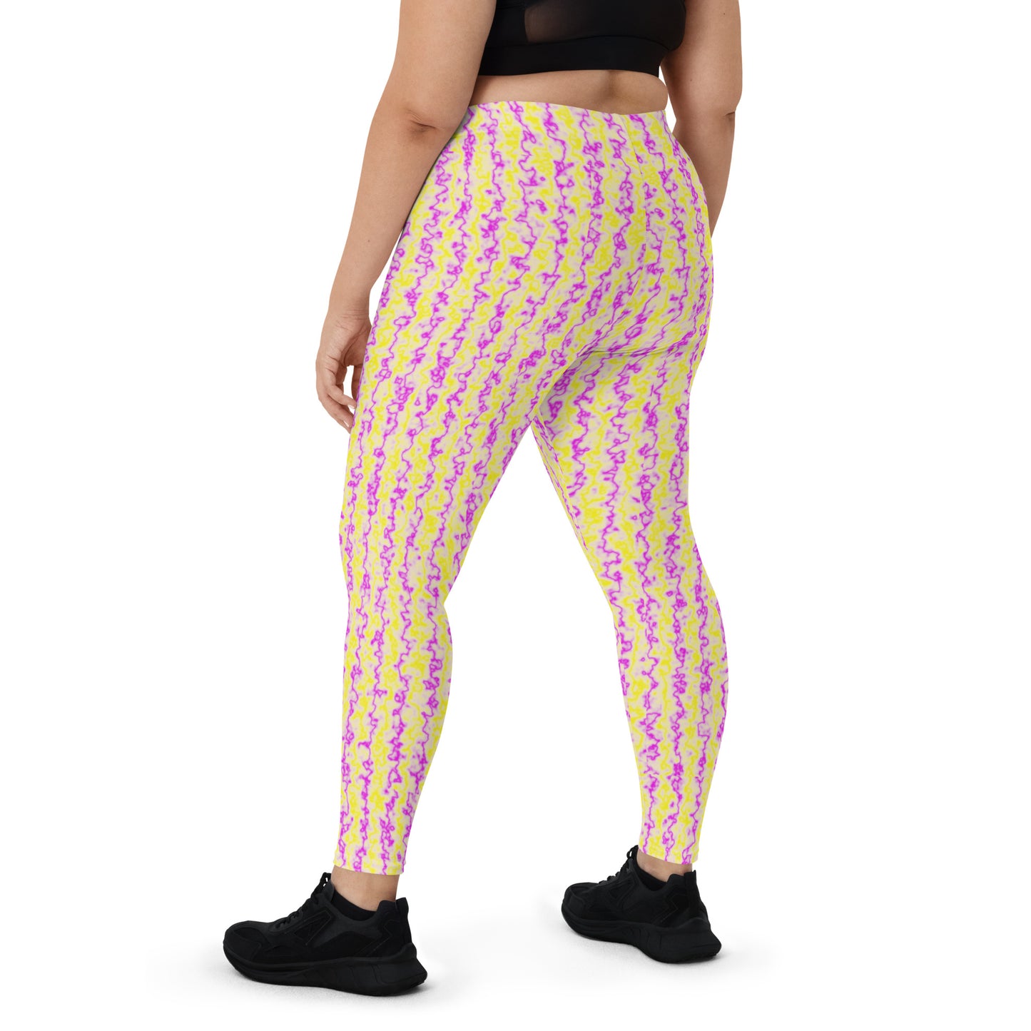 Color Noise Yellow & Purple Leggings