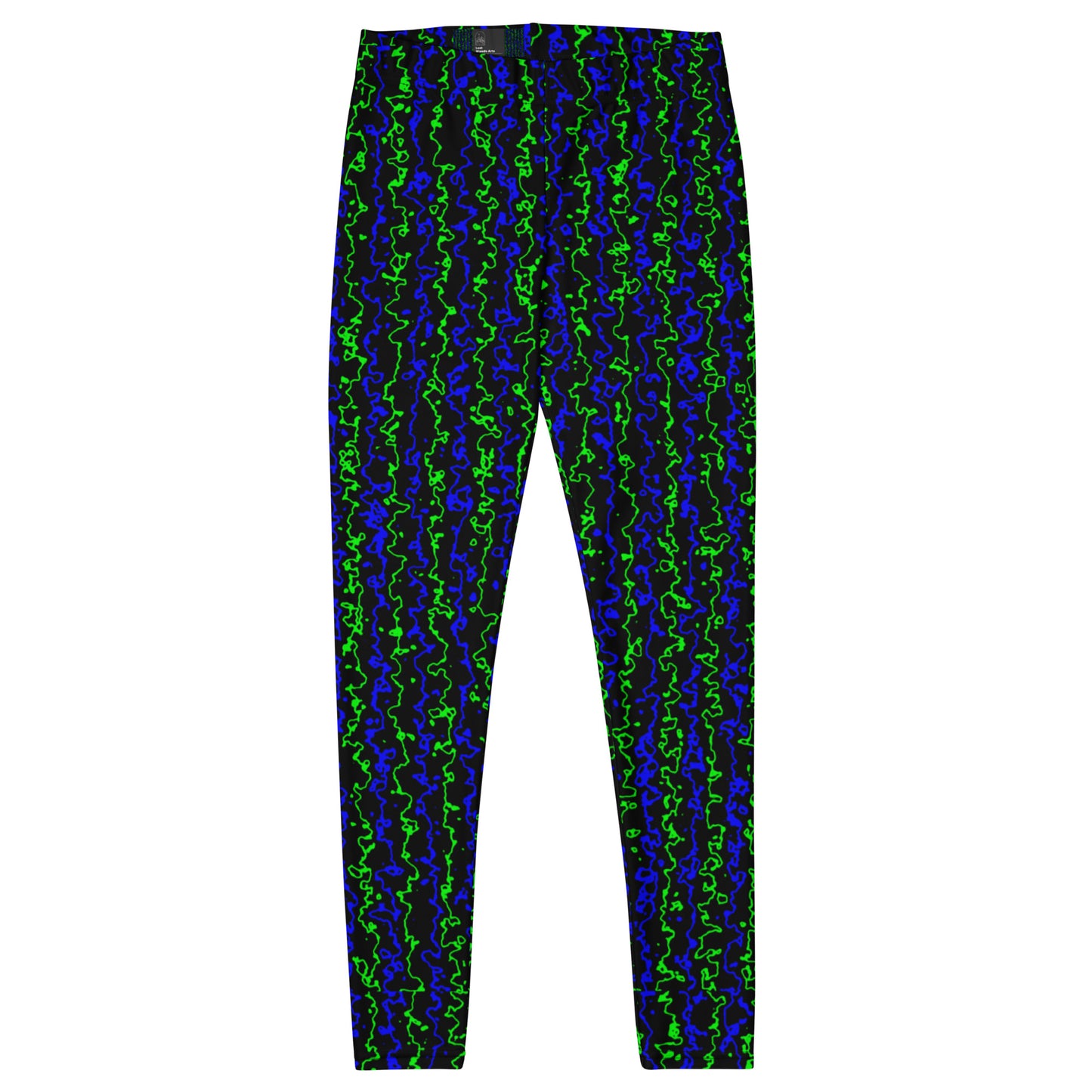 Color Noise Green & Blue & Black Leggings